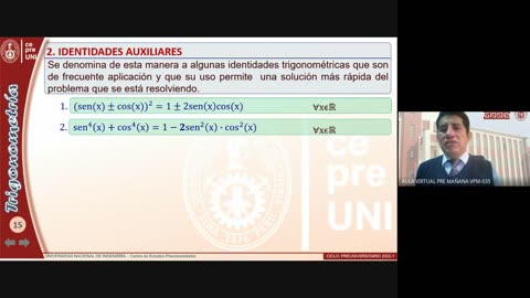 CEPRE UNI 2022 - 1 | Semana 06 | Trigonometría S2