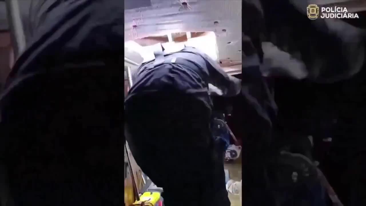 The Portuguese Navy and intelligence agencies intercepted a narco-submarine in the Atlantic,