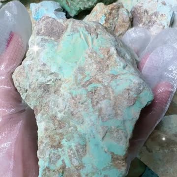 250613-1 Turquoise Rough: Color Blind Box Hidden in Stone