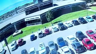 New footage emerges of the shooter getting down from the rooftop.