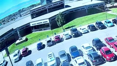 New footage emerges of the shooter getting down from the rooftop.