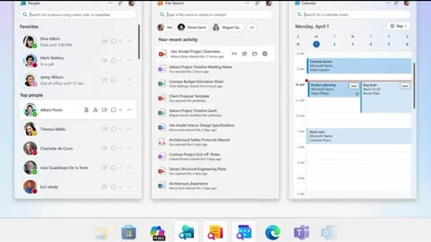 Microsoft Announces 3 New Campion Apps Coming To Windows 11! People, Files Search , Calendar