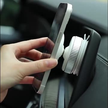 Keep your phone secure and in view with the Magnetic Car Phone Holder