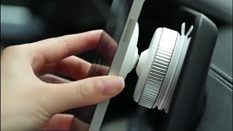 Keep your phone secure and in view with the Magnetic Car Phone Holder