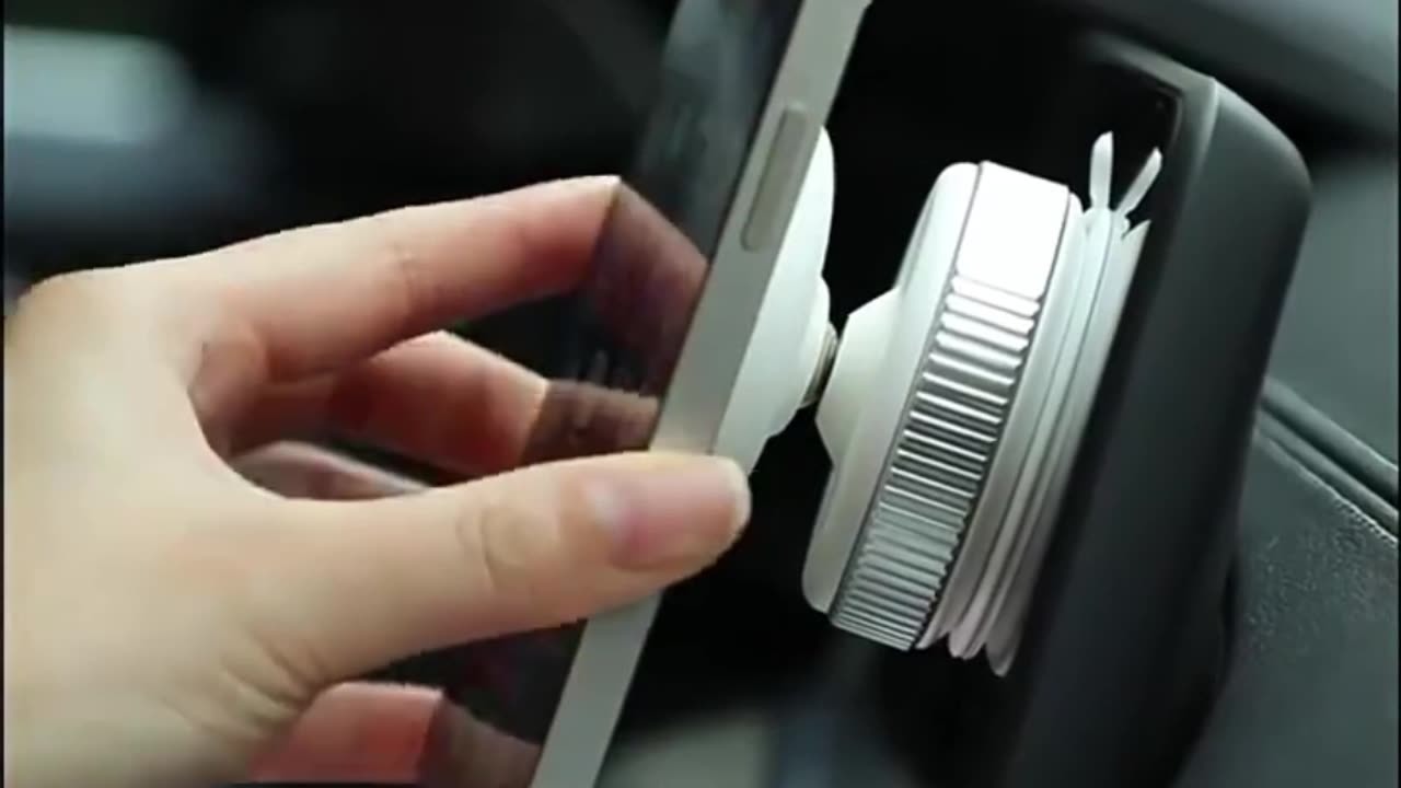 Keep your phone secure and in view with the Magnetic Car Phone Holder