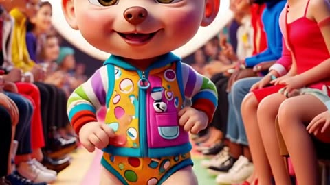 Baby Fashion Show style 3D #baby #babyfashion #fyp
