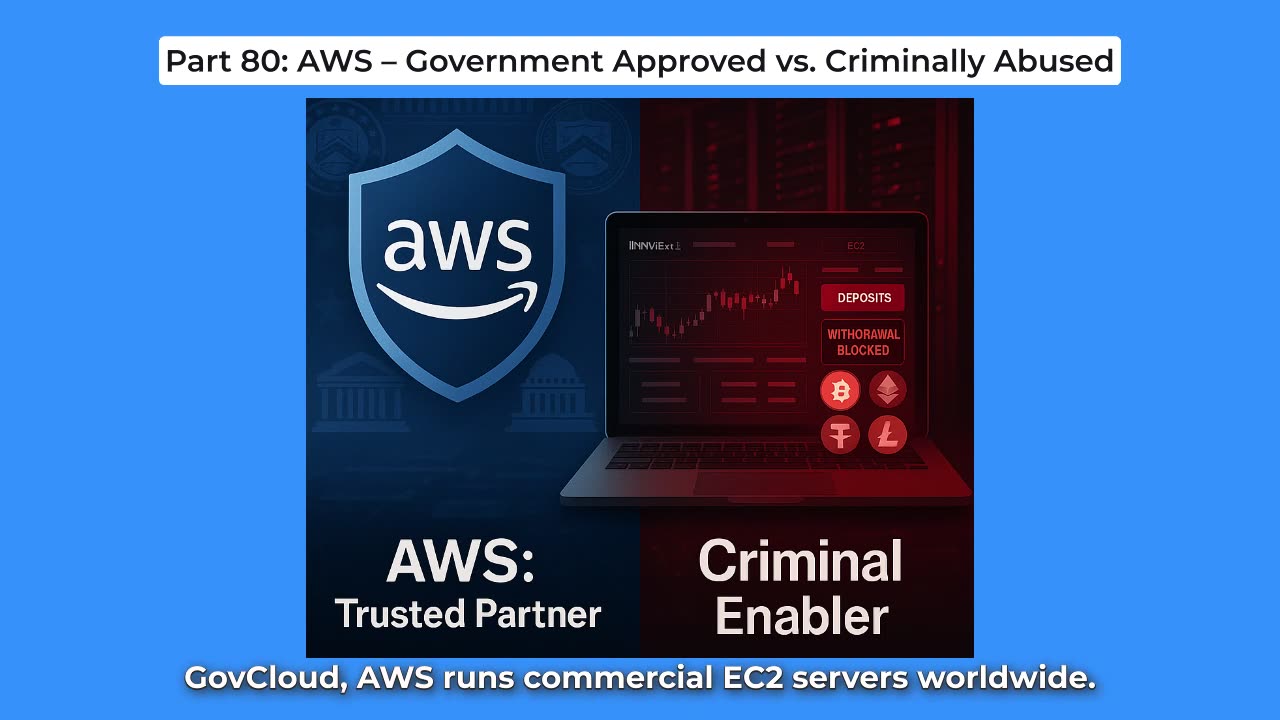 Part 80 : AWS – Government Approved vs. Criminally Abused