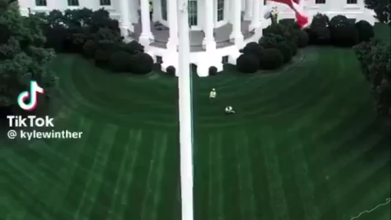 The New Flags on the South and North Lawns of the White House