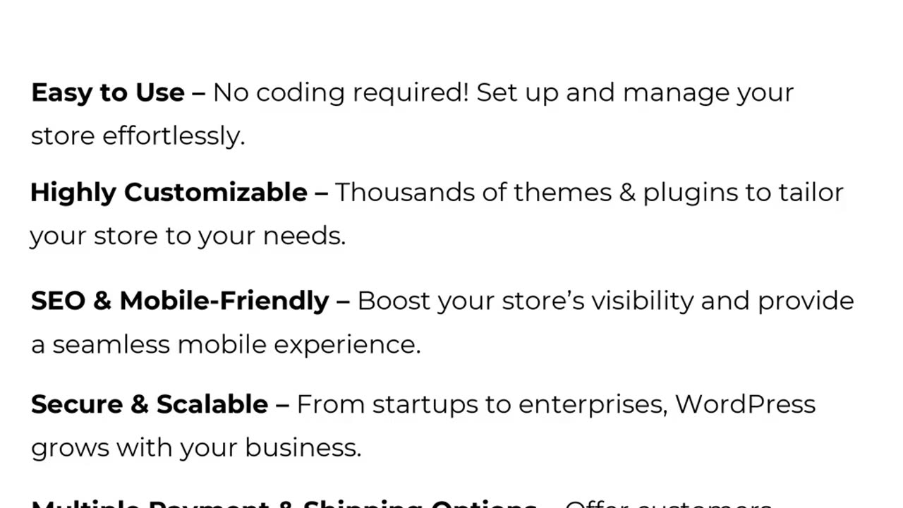 Why Choose WordPress for Your eCommerce Store | Scalable & Secure