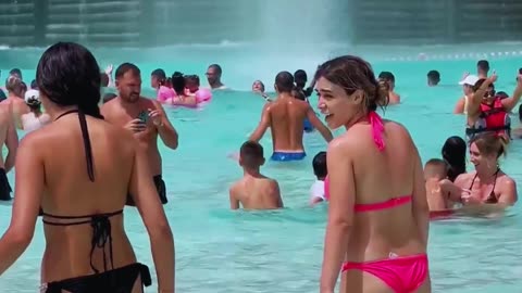 Best Water Park Swimming Pool And Water Slide AquaWorld Dream Holiday🧜‍♀️ #swimmingpool #aguaworld