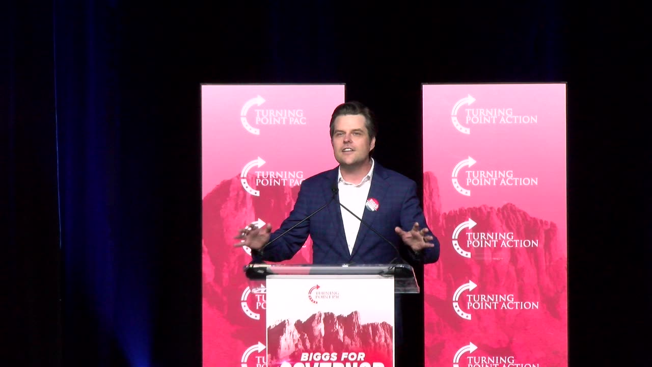 Former Representative Matt Gaetz. In Support: Biggs for AZ Governor. @TPAction.