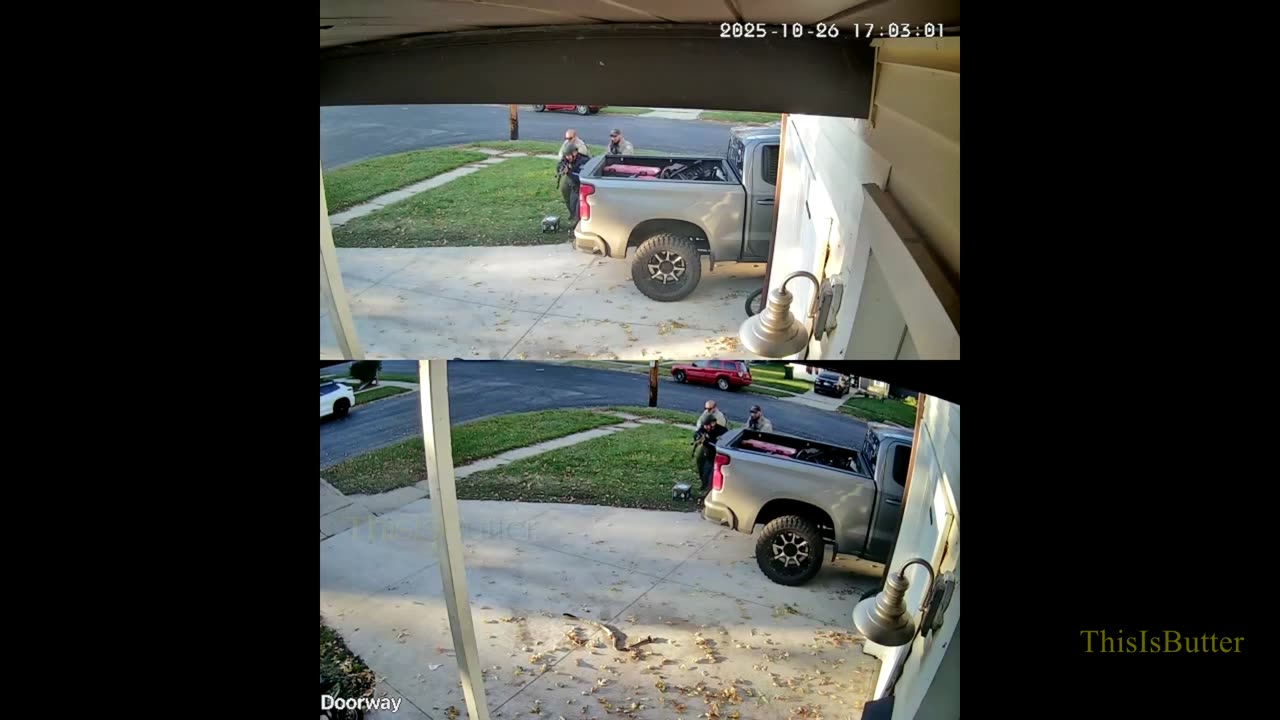 Surveillance video shows Logan Krahn pointing rifle at officers before being fatally shot