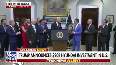 President Trump on Hyundai factory