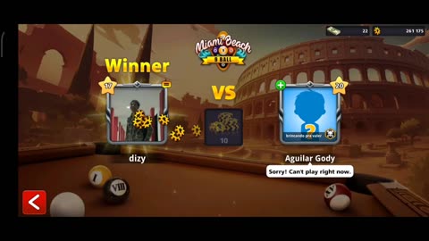 8 Ball Pool Online : Defeating Aguilar Gordy in an Exciting Match