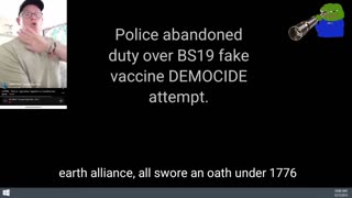 Police abandoned duty over BS19 fake vaccine DEMOCIDE attempt.