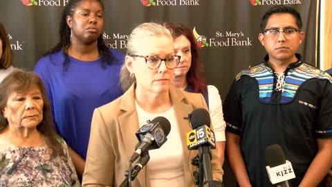 2 Governor Katie Hobbs Press Conference at St. Mary's Food Bank.
