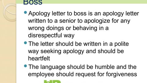 Apology Letter to Boss