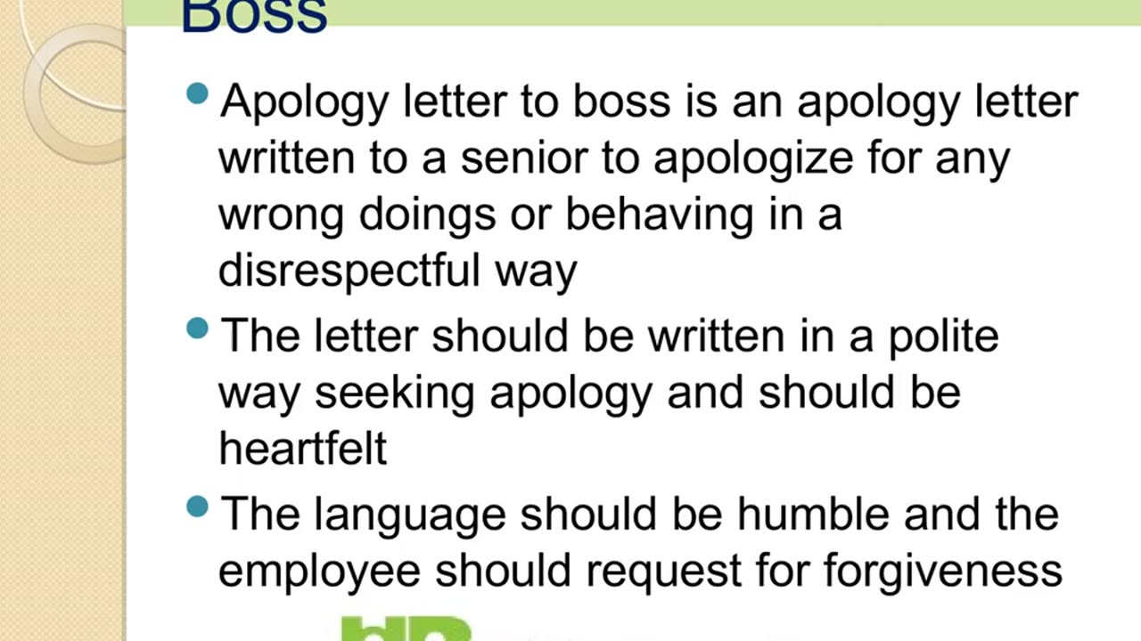 Apology Letter to Boss