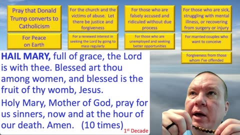 Mary's Daily Live Holy Rosary Prayer at 8:00 p.m. EDT 06/09/2025