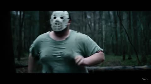 Fat Jason storms the camp looking like he’s late for lunch—run campers, run! 🍔🔪