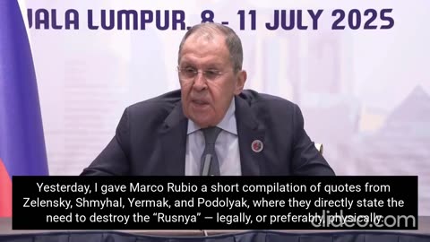 FM Sergey Lavrov discusses his conversation with Marco Rubio