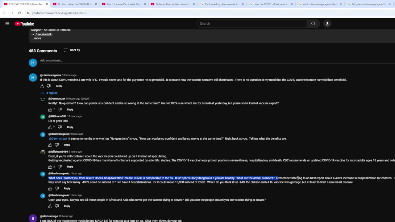 How is it possible that in September 2025 people are still clueless about the COVID Vaccine?