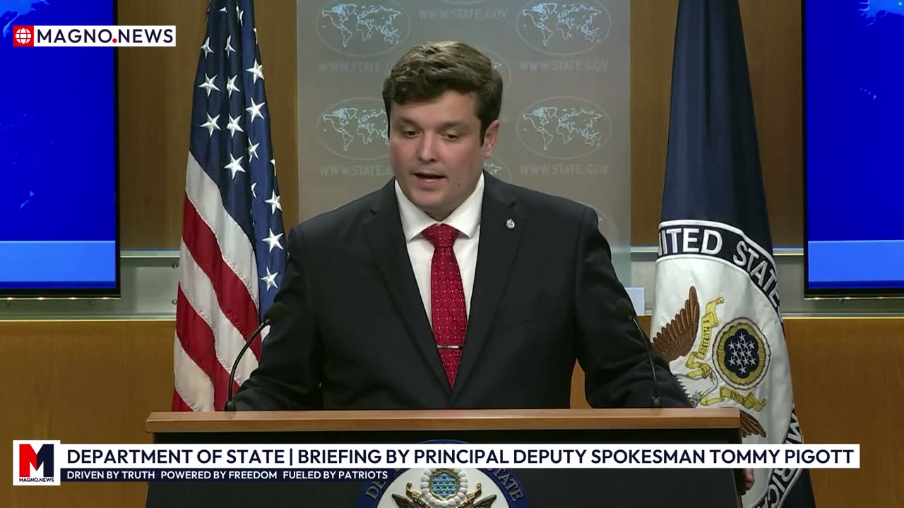 Department of State | Briefing by Principal Deputy Spokesman Tommy Pigott [LIVE] (May 15, 2025)