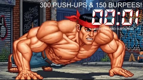 Everyday 300 push ups and 150 Burpees!