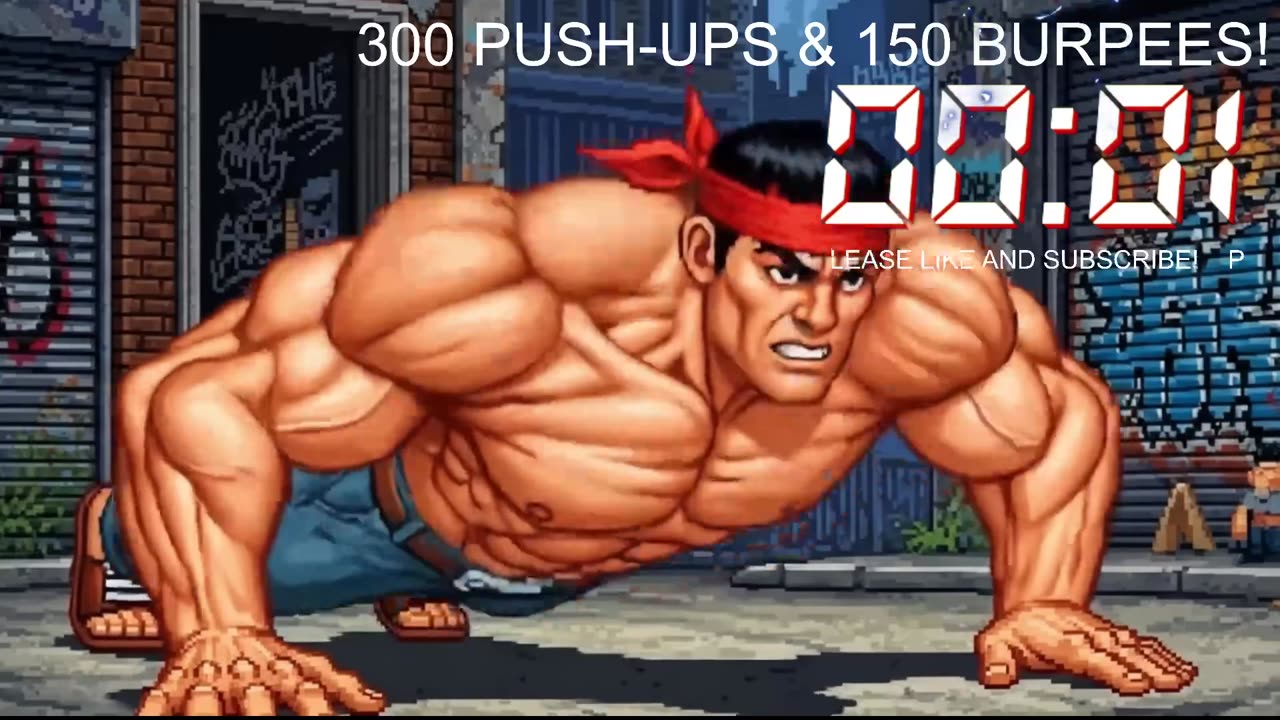 Everyday 300 push ups and 150 Burpees!