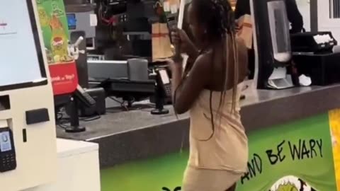 She decides to destroy everything. Maybe they ran out of fried chicken wings.