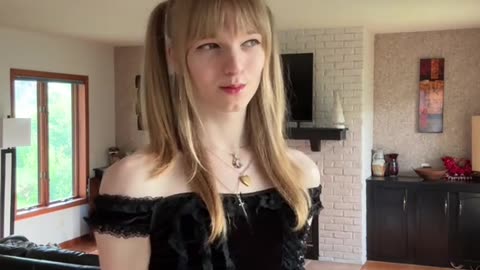 Angel goth tgirl