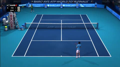Top Spin 2K25 Federer vs Zverev Court Level View PS5