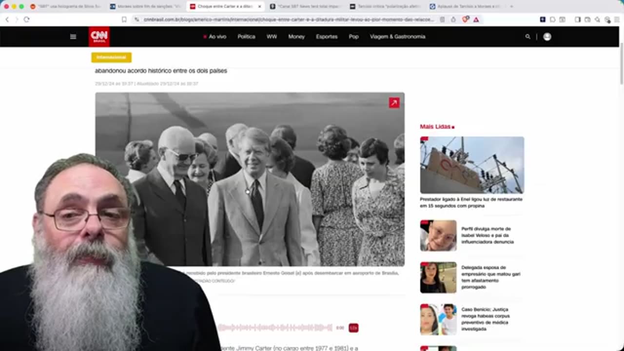 NAZISTA DE MORAES COMEMORA VITÓRIA em EVENTO do SBT mas PODE ser só APARÊNCIA: GEISEL também "GANHOU" de CARTER