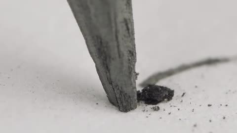 How does a pencil work closeup