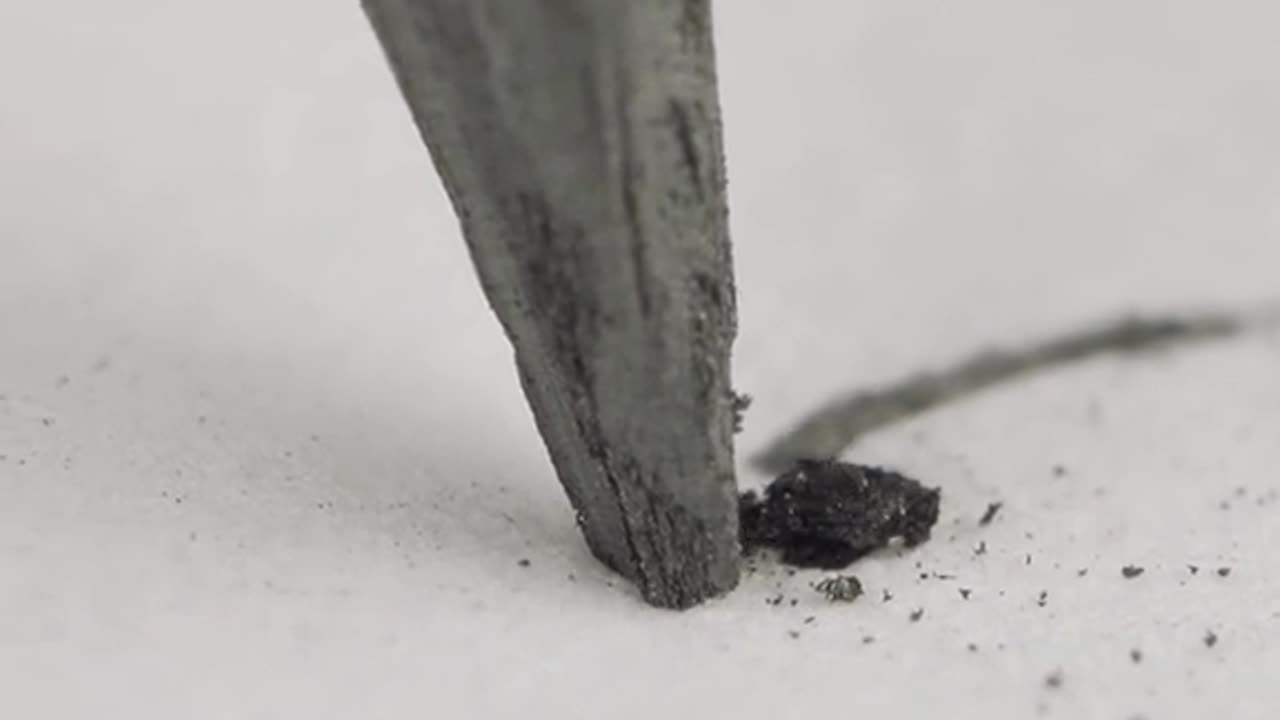 How does a pencil work closeup