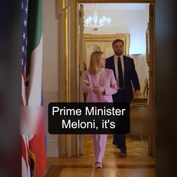 PM Giorgia Meloni, receives Vice President JD Vance