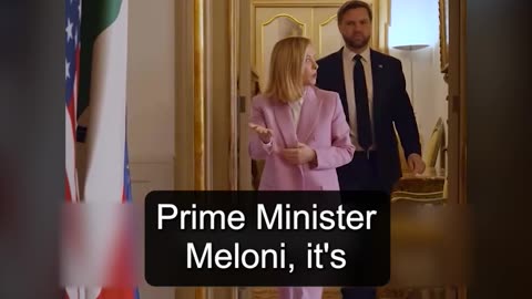 PM Giorgia Meloni, receives Vice President JD Vance