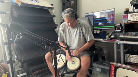 Conga Overdbub session for "626 Miles"...