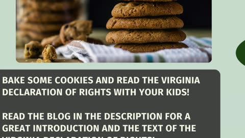 Timeout With COS Moms! Bake Some Cookies With the Virginia Declaration of Rights