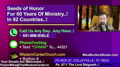 Thurs Nov. 13 - Bible Wisdom With Mike Murdock..!!