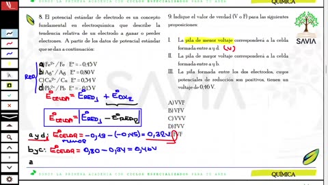 SAVIA REPASO 2025 - 2 | Semana 05 | Química S1