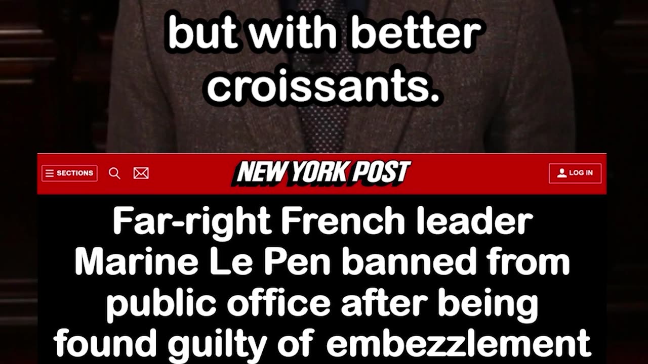 Conservative French Leader Marine Le Pen Banned from Public Office after Conviction by French Court