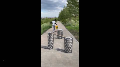 Quick Smile: All of that work! Sidewalk art illusions - and all gone with water