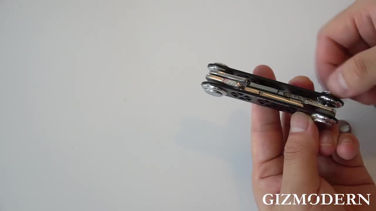 Multifunctional DIY Portable Compact Key Organizer with Aluminum Alloy, Stainless Steel Screws