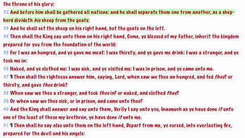 Matthew 25 rightly divided