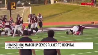 Negro Football High School Football Player Breaks White Kids Spine with Illegal Dirty Attack