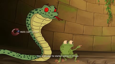 Frog and the Snake _ English Moral Stories For Kids _ ToonTalesKids