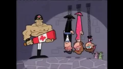 Fairly Odd Parents: Parent hood (Off-camera paddle spanking)