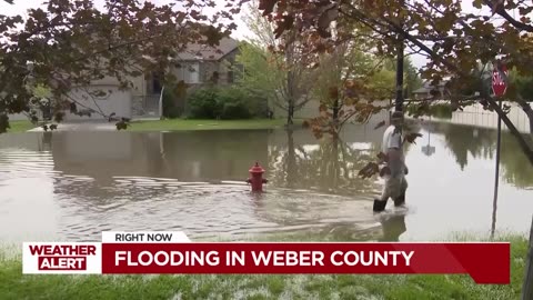 Heavy rain causes flooding in parts of northern Utah