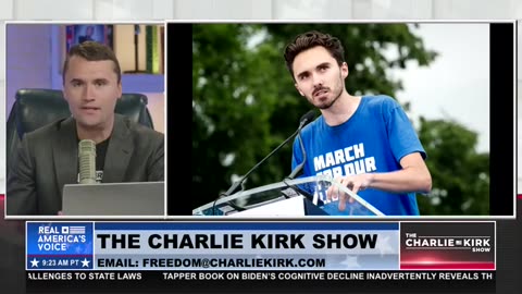 Charlie Kirk Roasts David Hogg As 'Compliant Little Beta' For Gushing Over Jasmine Crockett